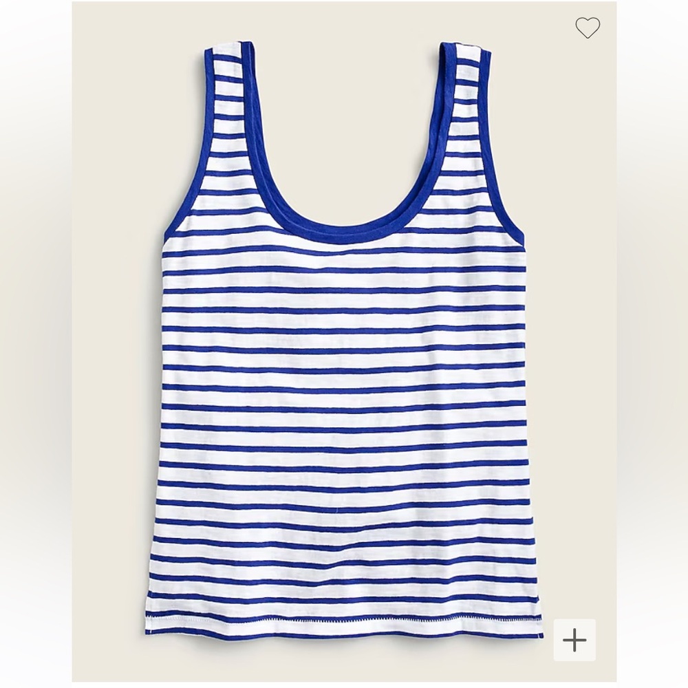 MOVING SALE | Women’s J Crew Nautical Prep Stripe XL Tank Top, Blue + White